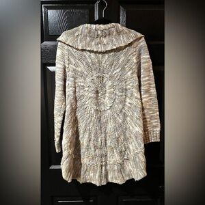Coldwater Creek Sunburst Loose Weave Cardigan Sweater
